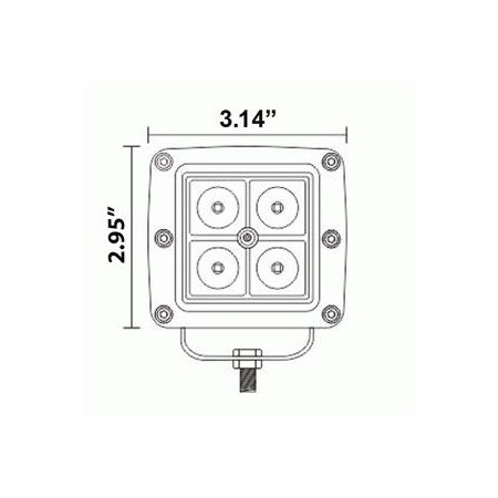 Metra Electronics 3 INCH 6 LED CUBE 2 LIGHT KIT HE-CL32PK